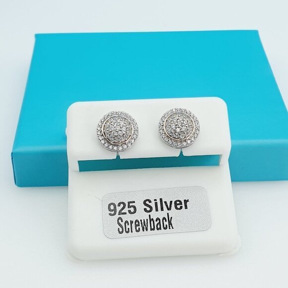 "925 Sterling Silver CZ Beautiful Earrings for Women, 1USPAR4202 - Picture 6 of 11